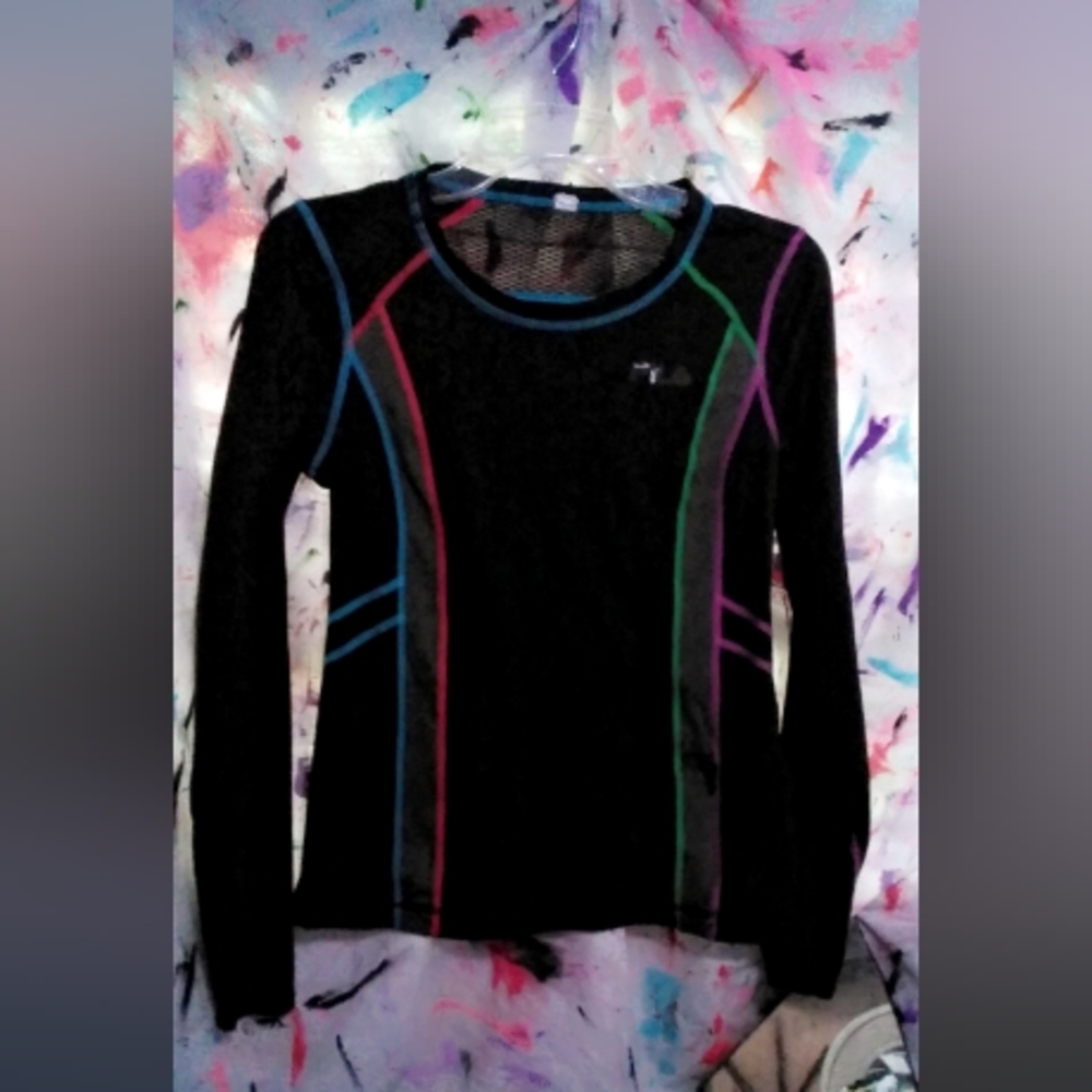 Multi-color fila long sleeve
